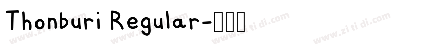 Thonburi Regular字体转换